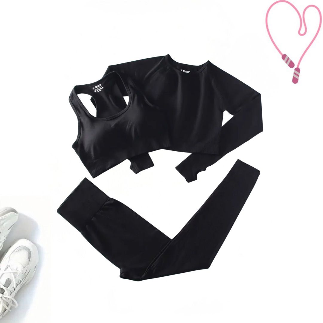 Women’s Activewear Set 3 Piece – High Waist Leggings