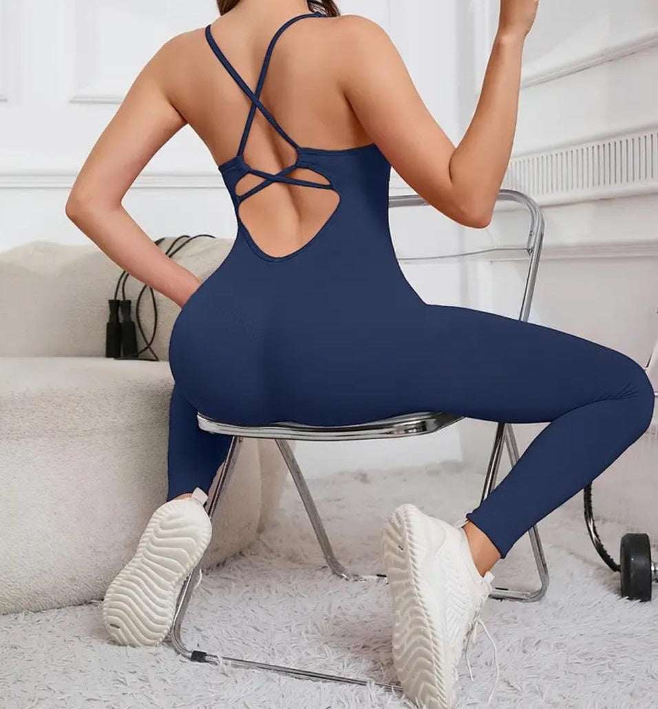 Criss-Cross Back Jumpsuit