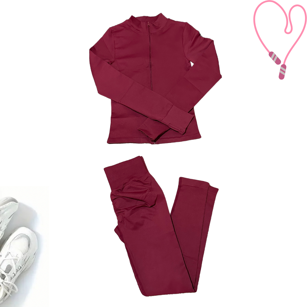 Women’s Zip-Up Gym Set