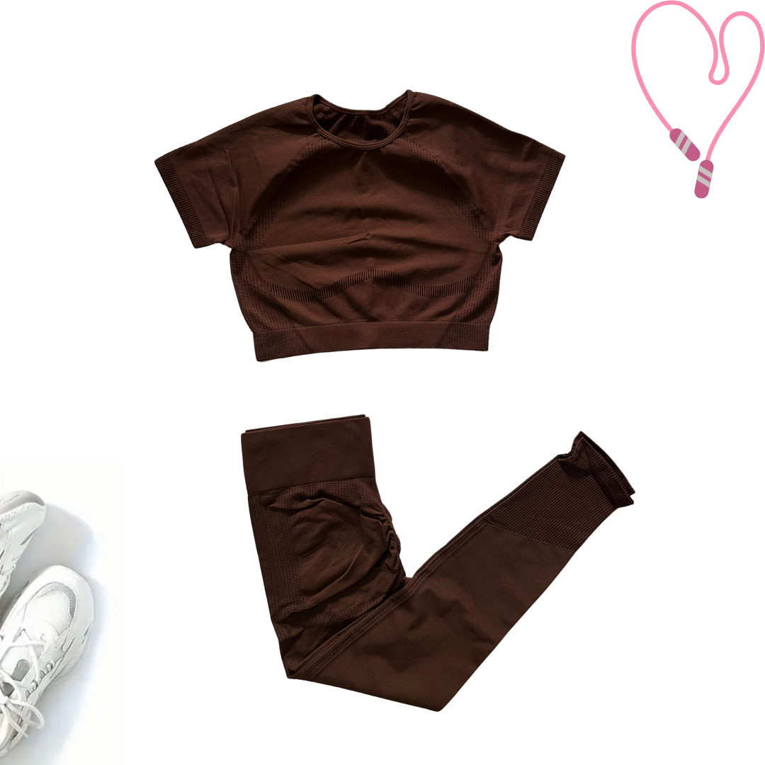 UrbanEase Crop T-Shirt Set