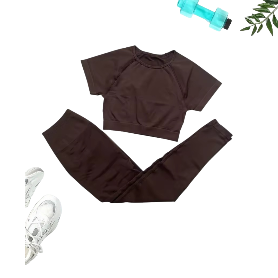 UrbanEase Crop T-Shirt Set