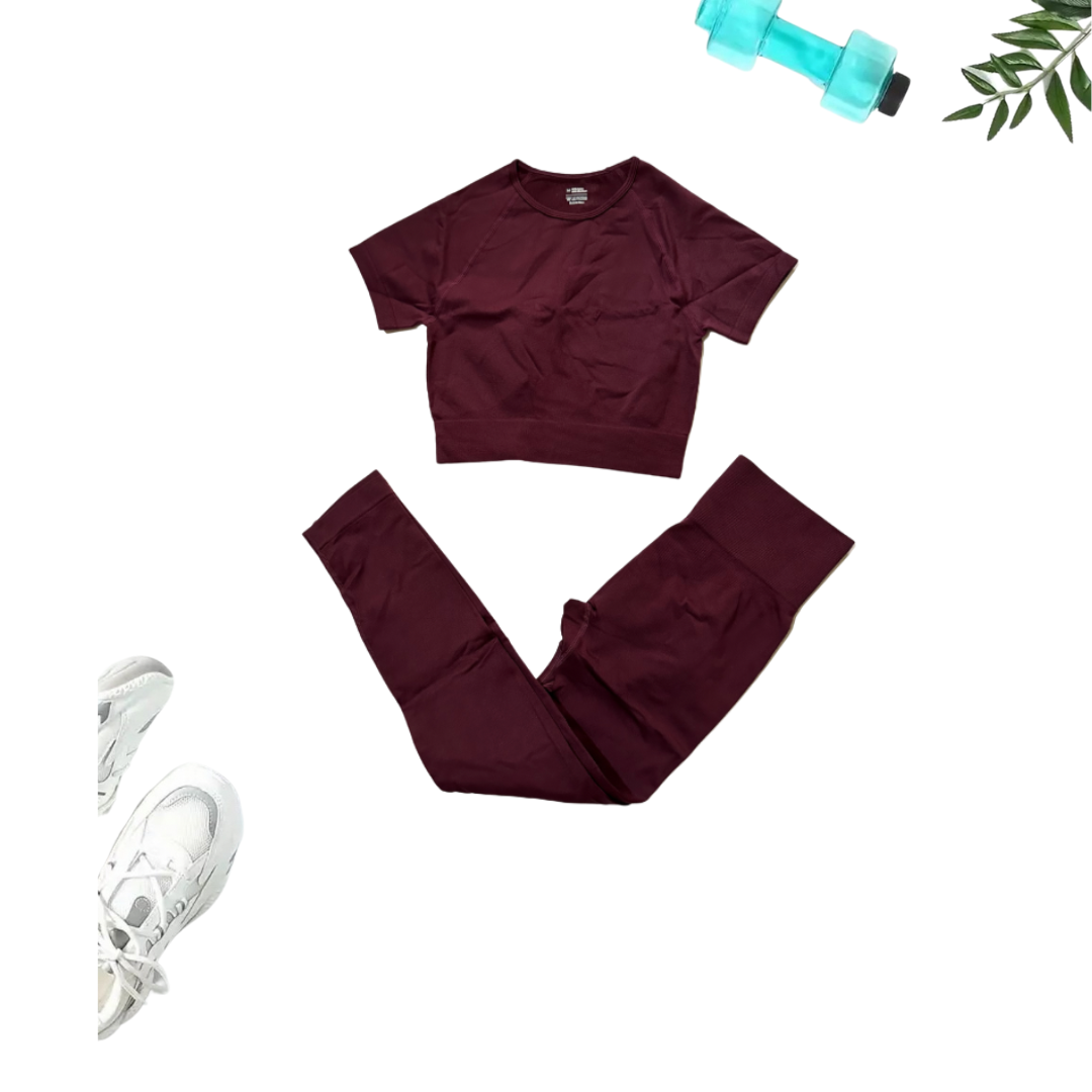UrbanEase Crop T-Shirt Set