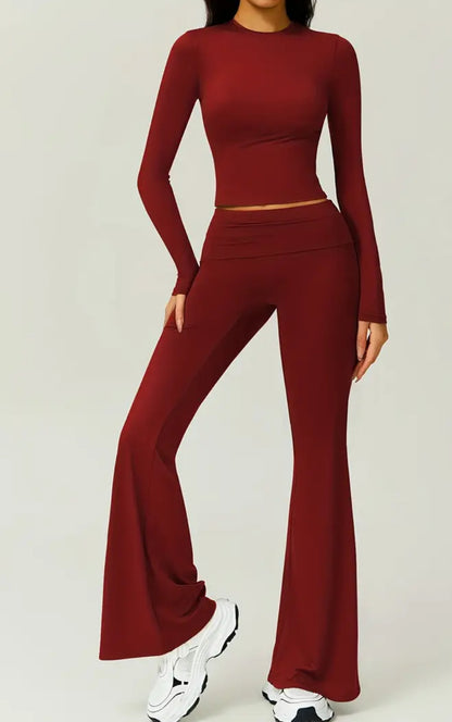 Women’s Seamless Flare Gym Set