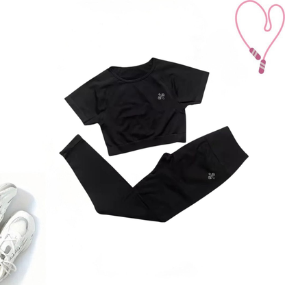UrbanEase Crop T-Shirt Set