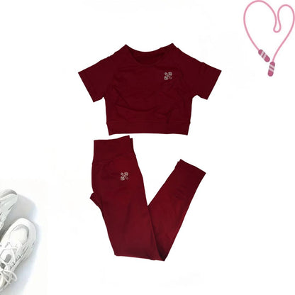 UrbanEase Crop T-Shirt Set