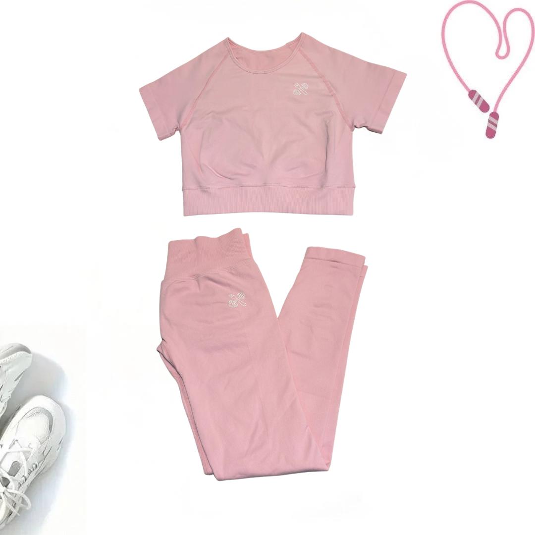 UrbanEase Crop T-Shirt Set