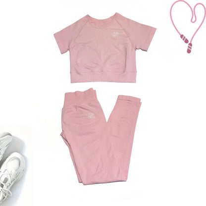 UrbanEase Crop T-Shirt Set