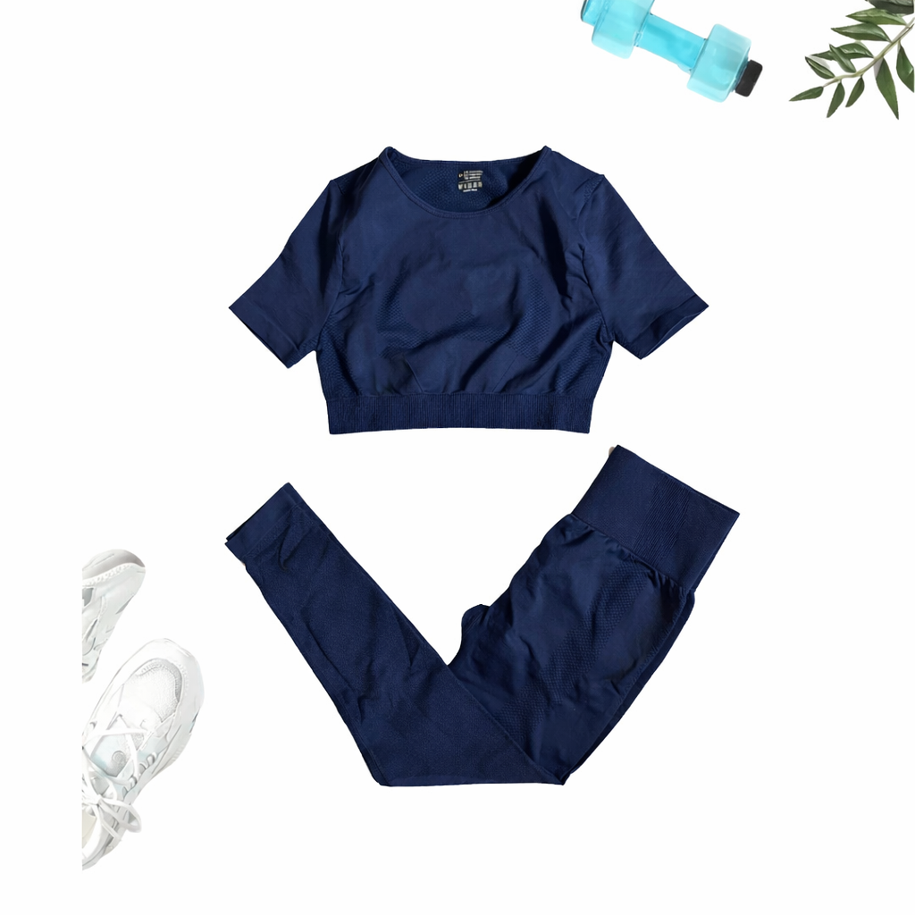UrbanEase Crop T-Shirt Set