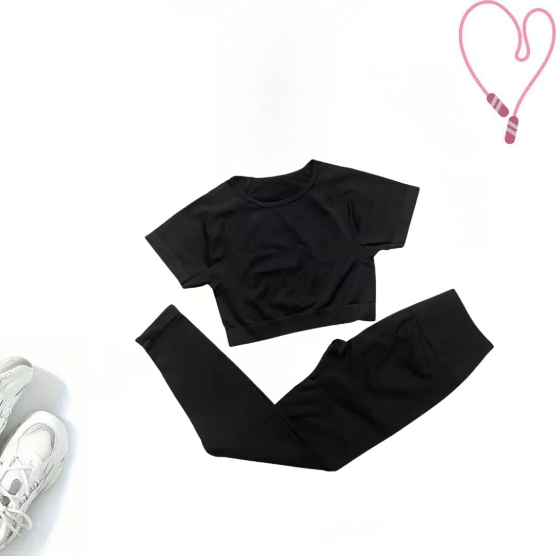 UrbanEase Crop T-Shirt Set