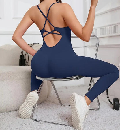 Criss-Cross Back Jumpsuit