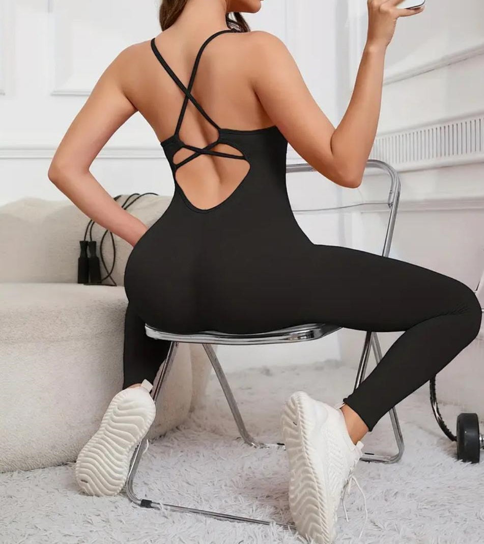 Criss-Cross Back Jumpsuit