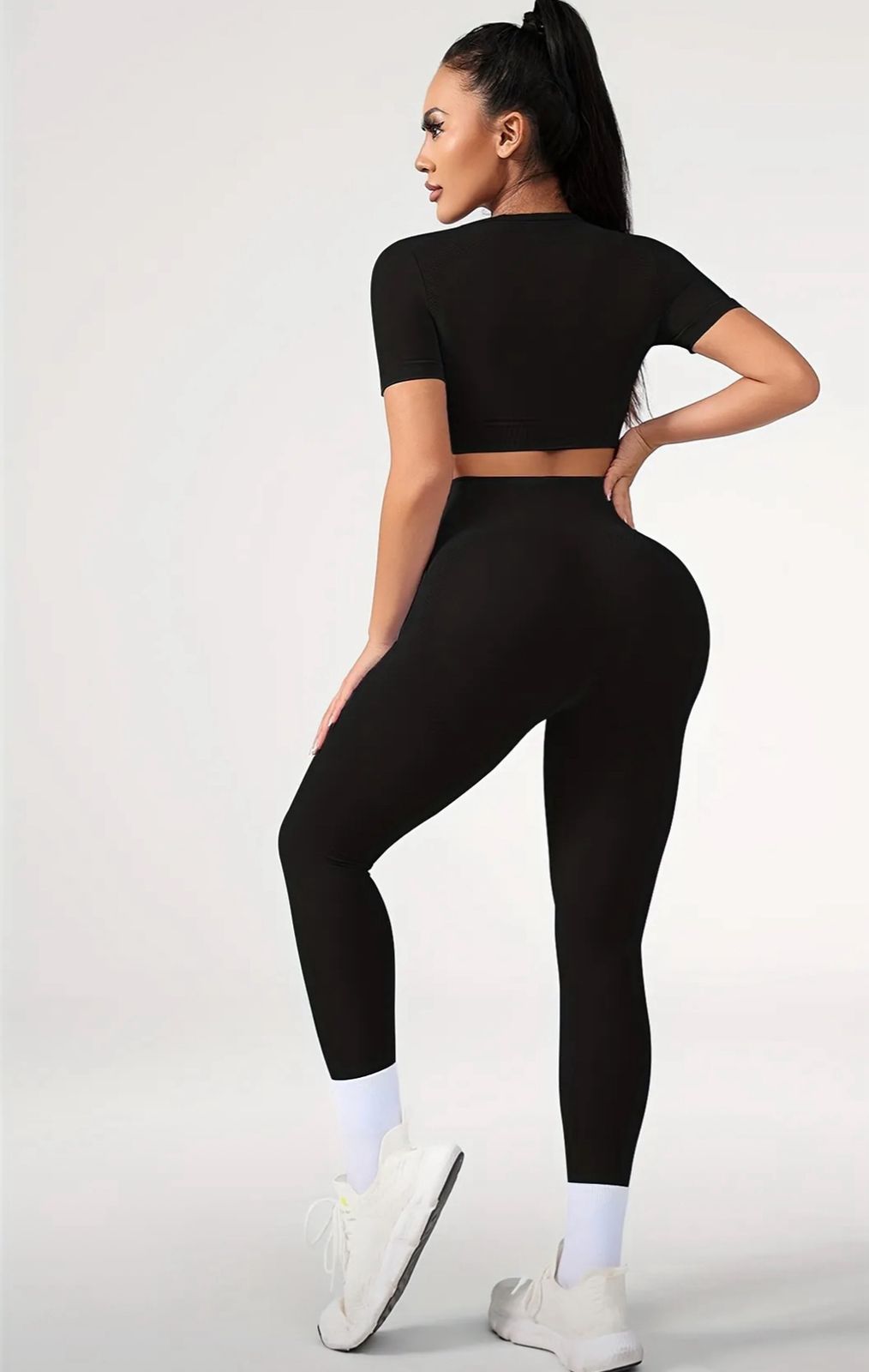 UrbanEase Crop T-Shirt Set