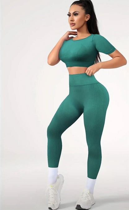 UrbanEase Crop T-Shirt Set